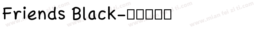 Friends Black字体转换